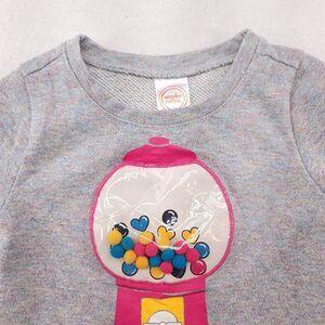 Wonder Nation Long Sleeve Pullover Casual Sweatshirt Toddler Girls Size 3T Pink